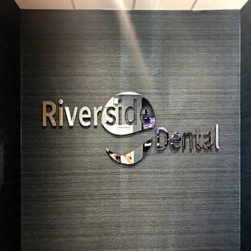 Silver Mirror Finish Stainless Steel Dental Letters, For Advertisement