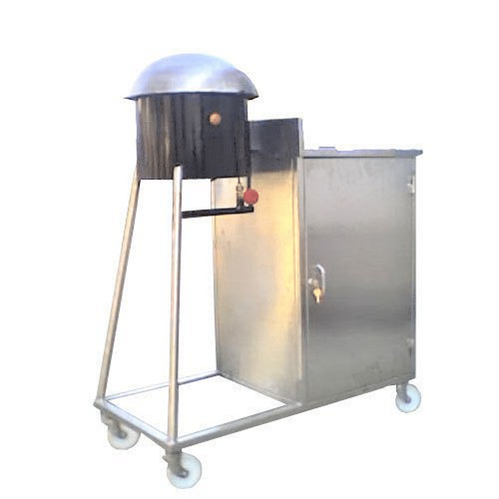 Silver Mobile Roomali Roti Counter, For Commercial, Size: 1050 X 600 X 900 mm