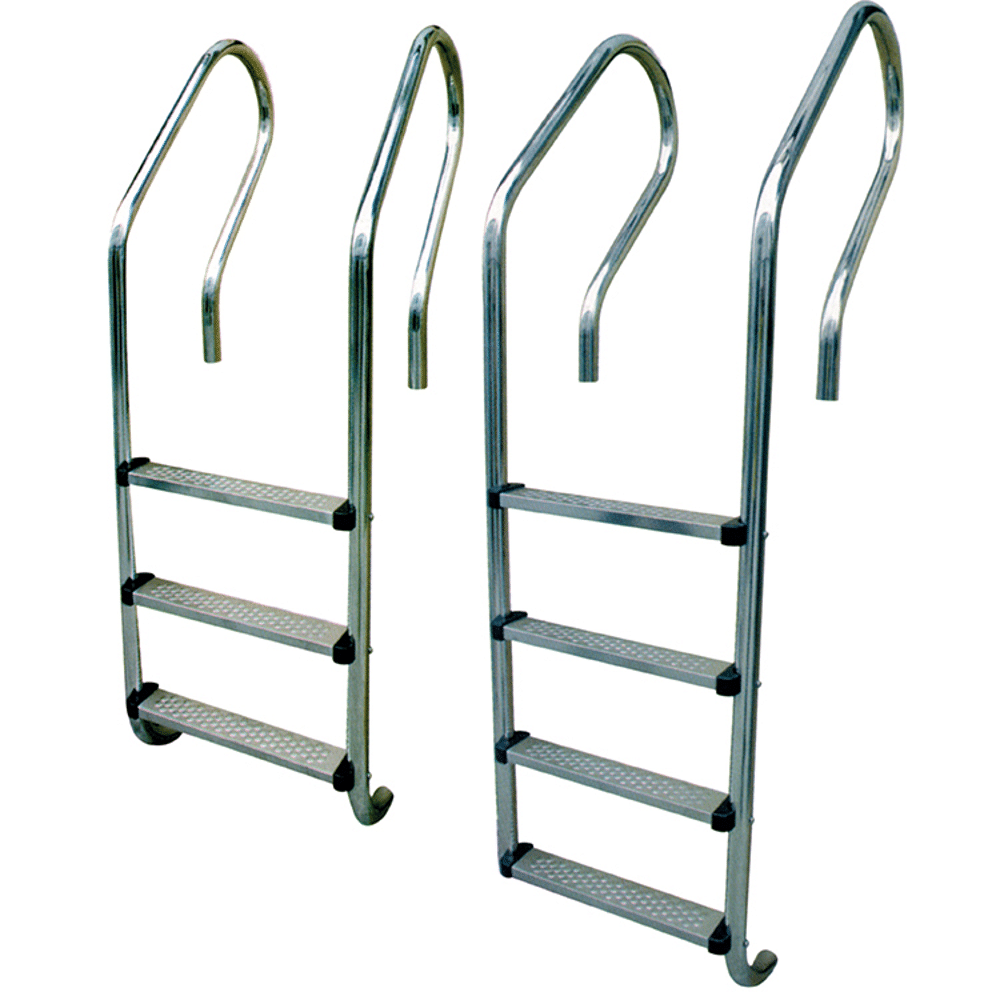 Silver Overflow Handrail Ladder, For climbing pool