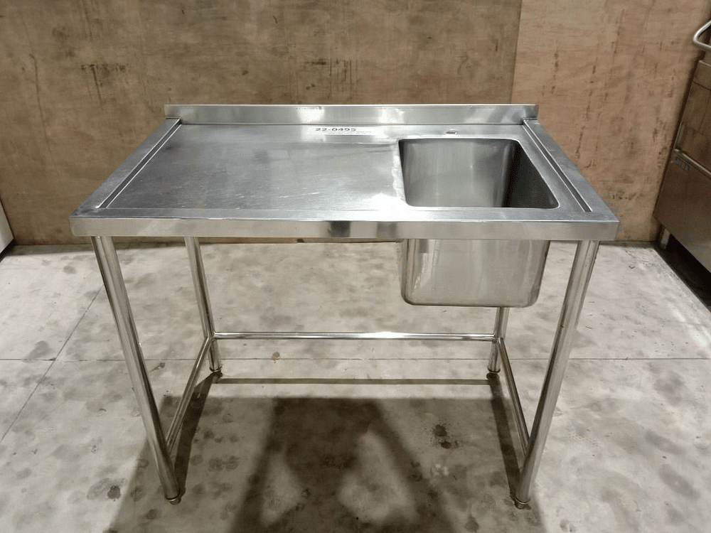 Silver SS 304 Or SS 202 Commercial Stainless Steel Sink