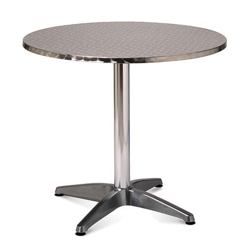 Silver Stainless Steel Round Table