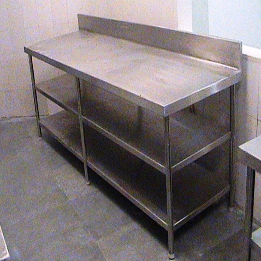 Silver Stainless Steel Working Table