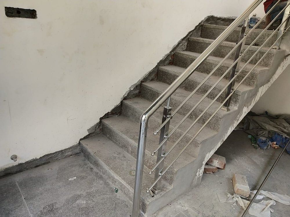 Simple Stainless Steel Grills For Staircase, For Home