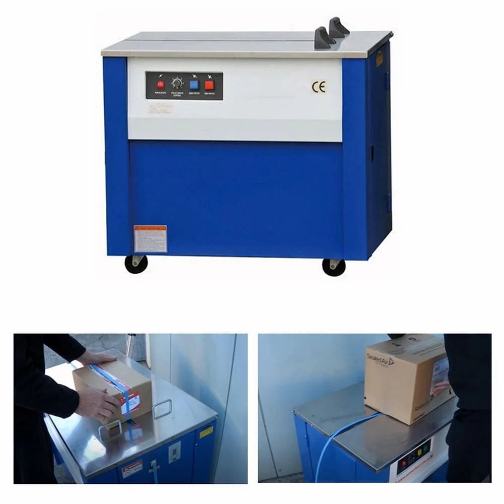 Single Cast Iron Semi Automatic Box Strapping Machine, For Industrial, 210V