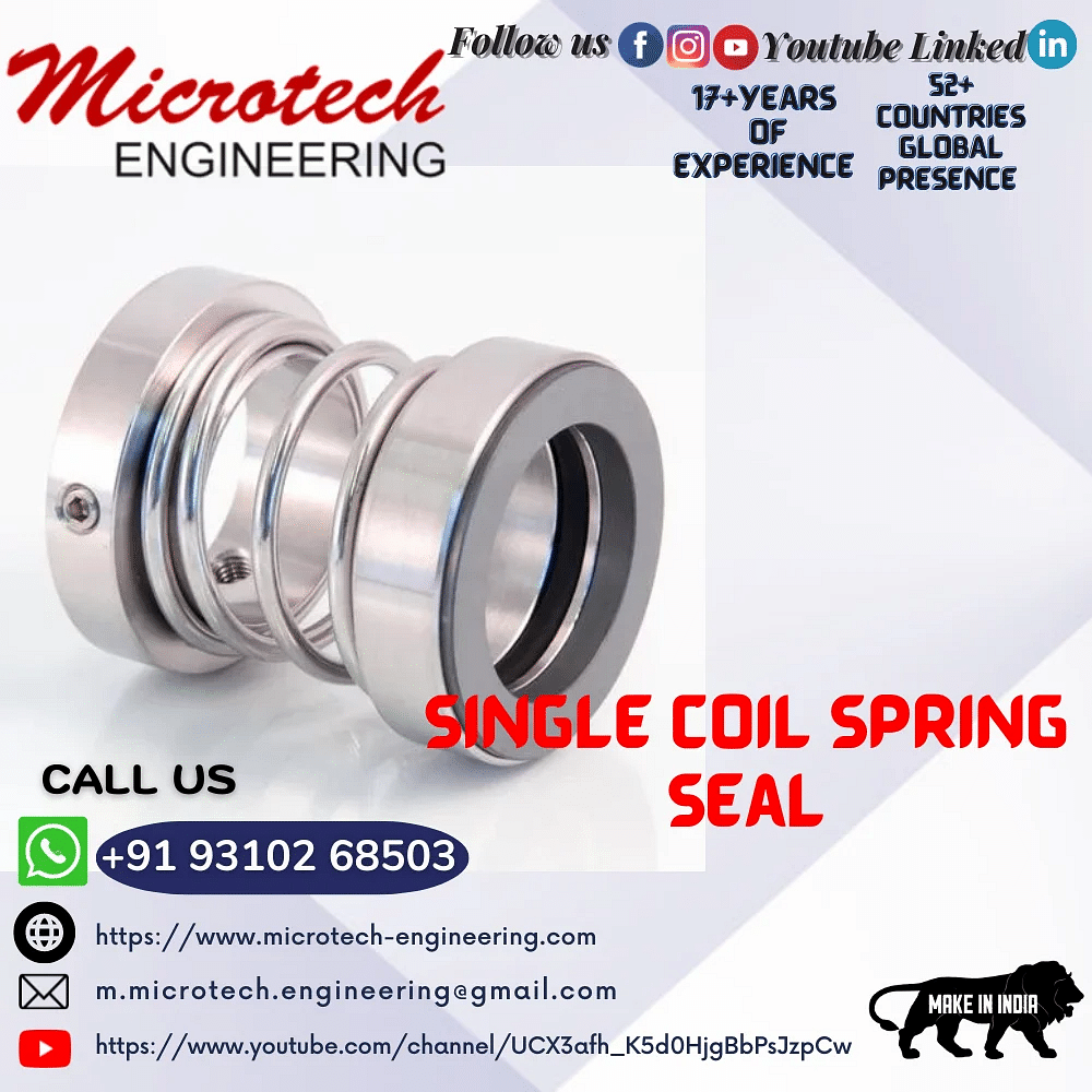 Single Coil Spring Seal, Size: XX