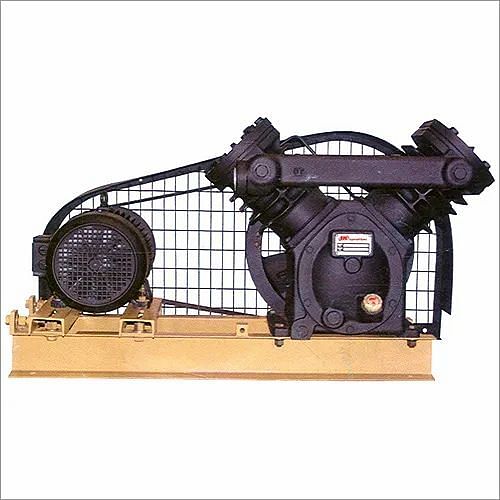 Single stage Belt Drive Rotary Vane Pumps Dry Type Vacuum Pump, Flow Rate: 10 m3