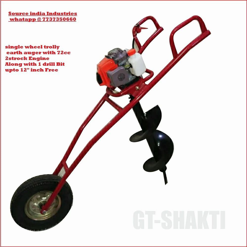 Single Wheel Trolly Earth Auger