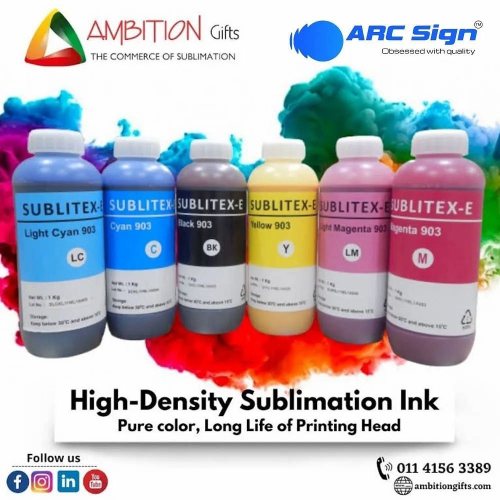 Six Colors Sublitex Sublimation Ink, For Printing, Packaging Size: Depends On Order Quantity