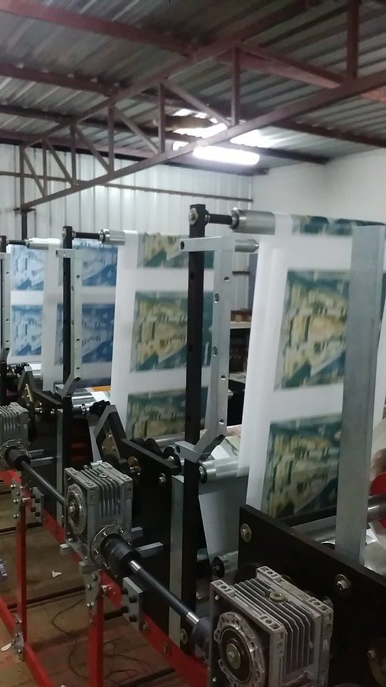 SK Machines Three Color Flexo Printing Machine, For Paper