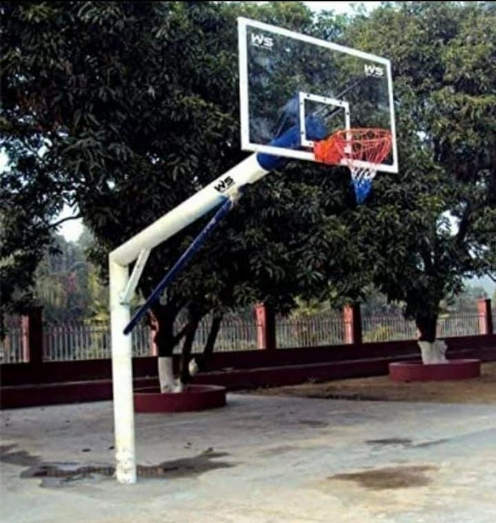 Skillplayworks Acrylic Sheet And Mild Steel Basket ball Pole, For Outdoor