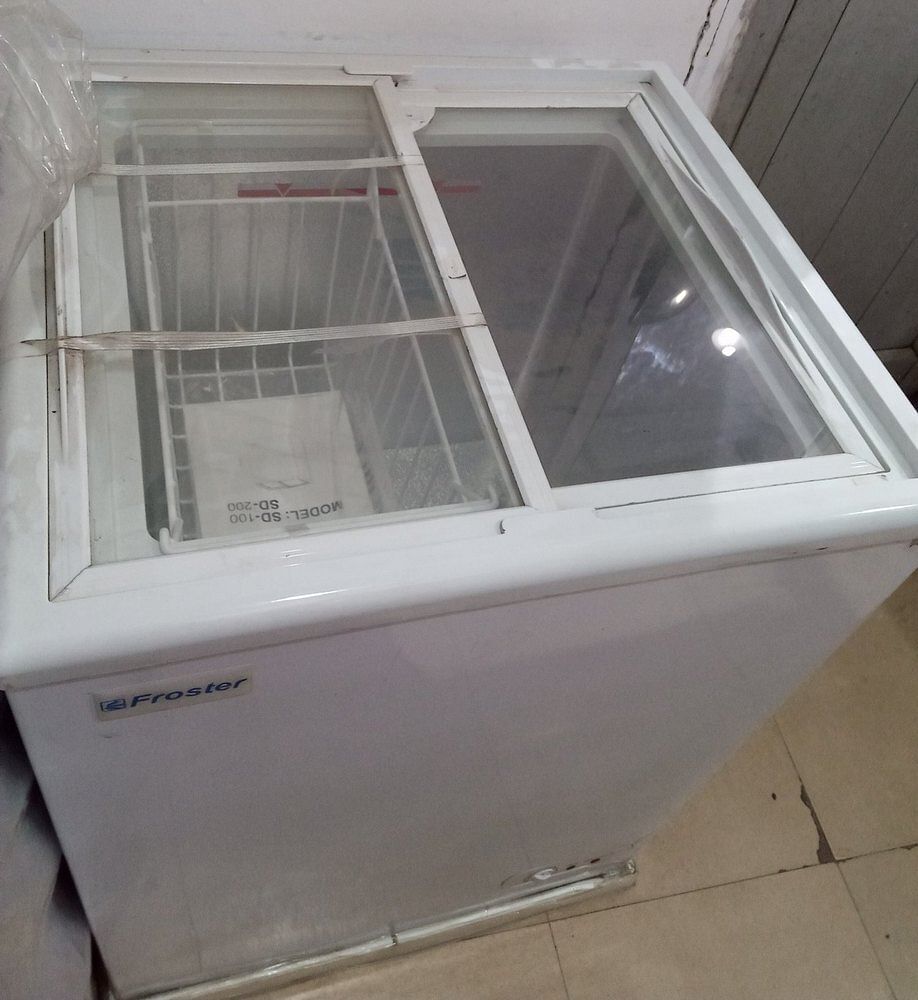 Small Glass Top Deep Freezer old