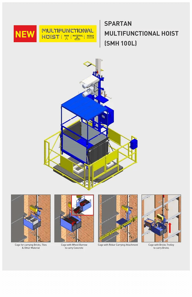 Spartan SPM 300T Single Passenger & Material Hoists