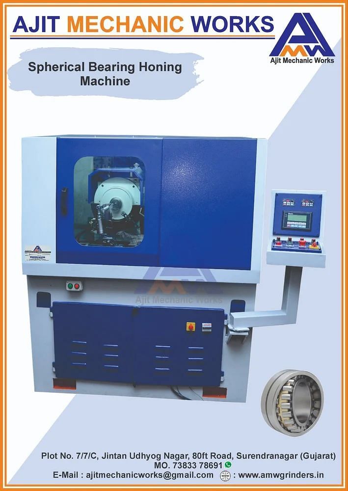 Spherical Bearing Super Finish (Honing) Machine, Semi Automatic