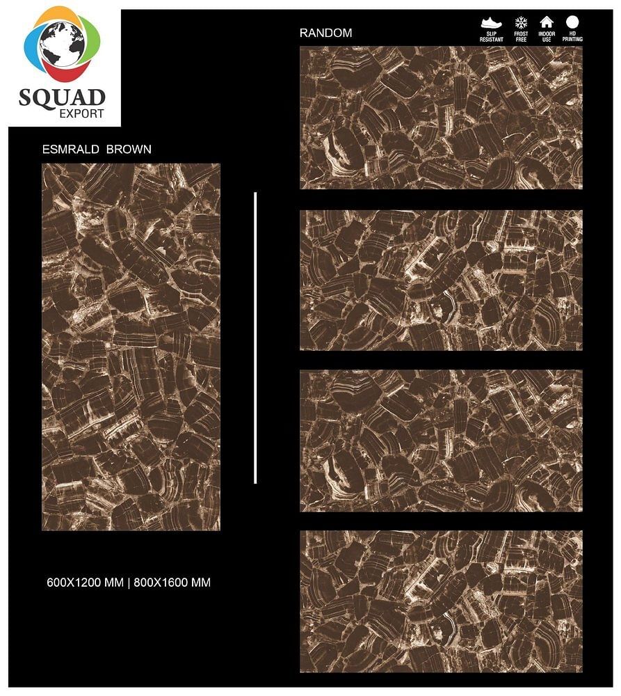 Squad Digital Printing Porcelain Vitrified Floor Tiles, Thickness: 5-10 Mm, Size: 60 * 120 In Cm