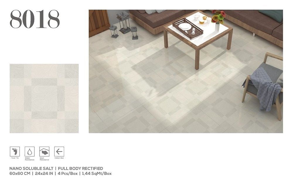 Squad Glossy Square Designer Tiles, Usage Area: Hall, 600 Mm X 600 Mm