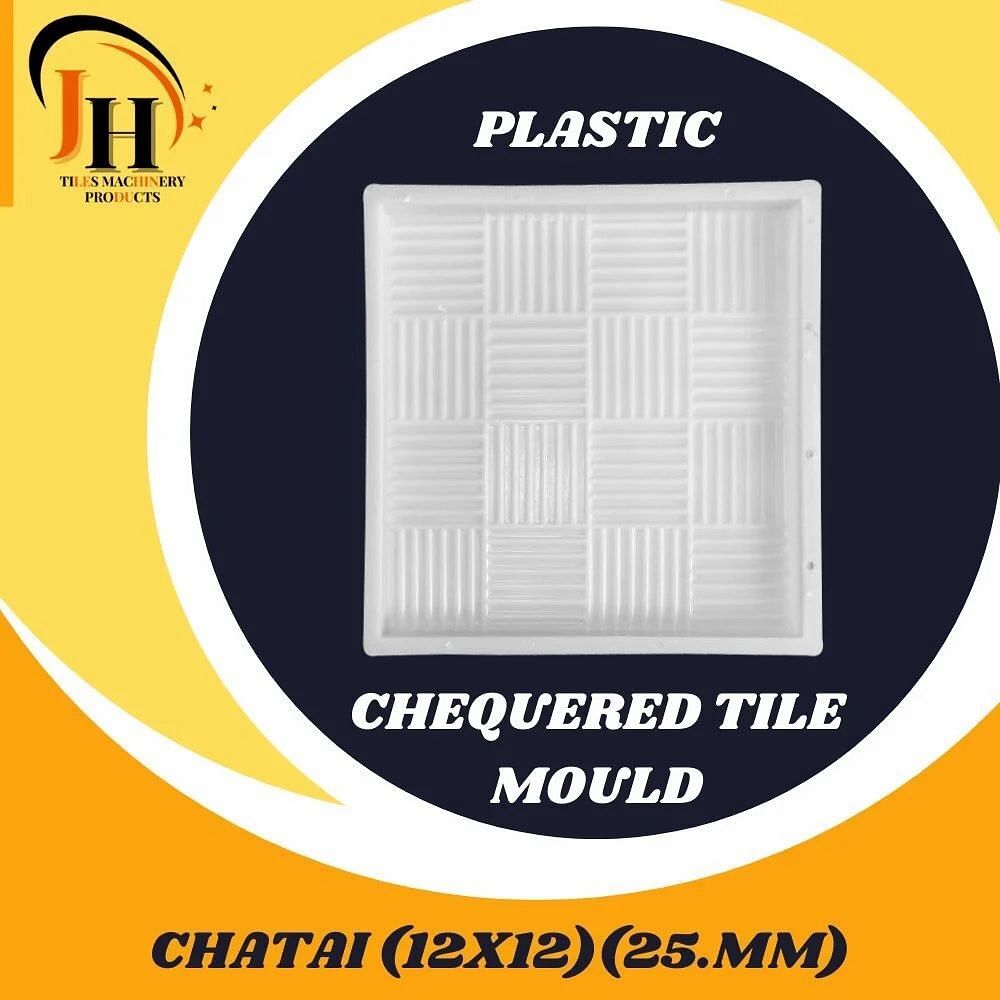 Square Plastic Chatai Chequered Tile Mould