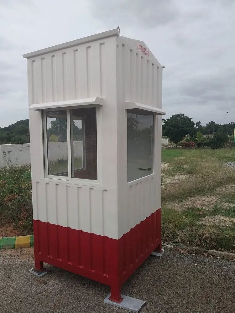 Square Steel Ms Toll Booths Security Cabin