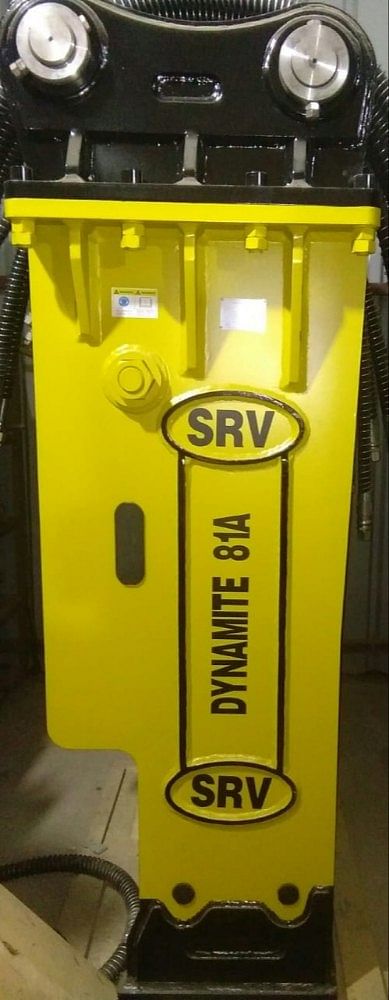 SRV Infratech Dynamite 81A Hydraulic Rock Breaker, Total Diameter: 140 Mm