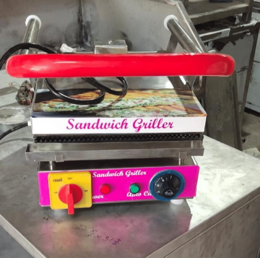 SS 4 Slice 3 step Sandwich Griller, For Restaurant, Model Name/Number: M. Simna Equipment