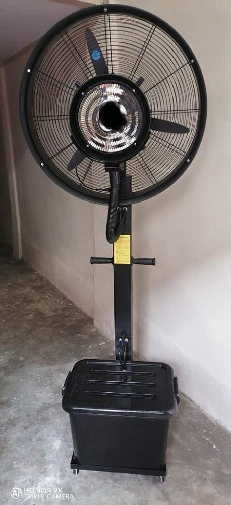 SS and Plastic Black Mist Fan, Fan Size: 26 Inch