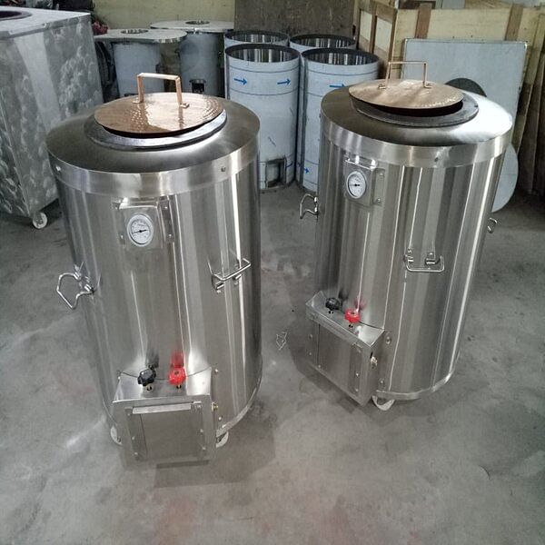 SS Round Tandoor Gas