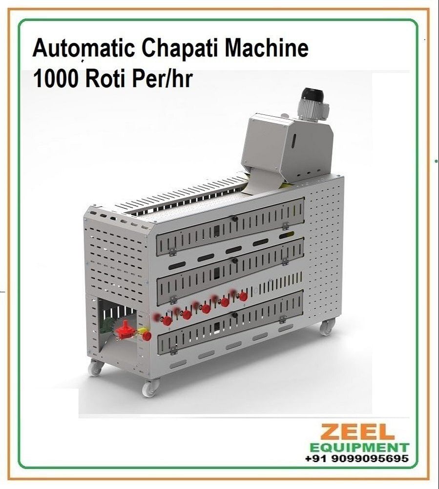 Ss Commercial Automatic Chapati Making Machine, Capacity: 1000/hr