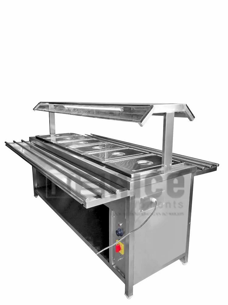 SS Hot Bain Marie Counter, For Commercial