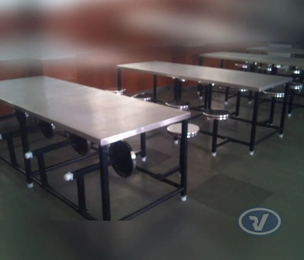 SS Metal Dinning Table Set