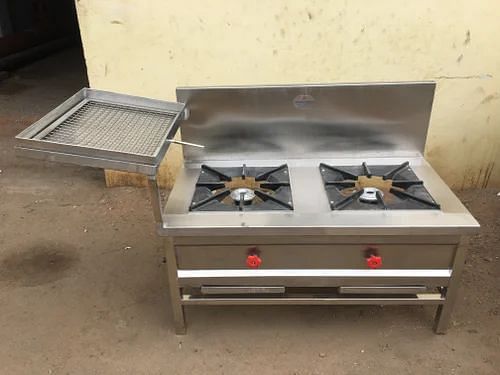 SS Puri Burner Cooking Range