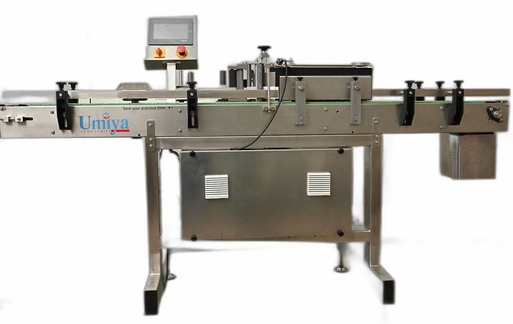 SS Wrap Round Sticker Labelling Machine, For Industrial