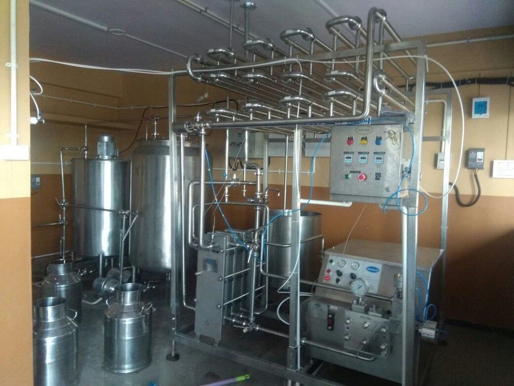 SS304 Mini Dairy Plant, For Milk, Capacity: 500 LPH - 5000LPH