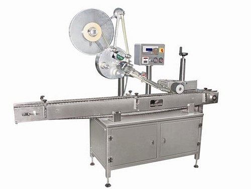 SS304 Round Top Labelling Machine, For Sticker Labeling, Capacity: 60BPM