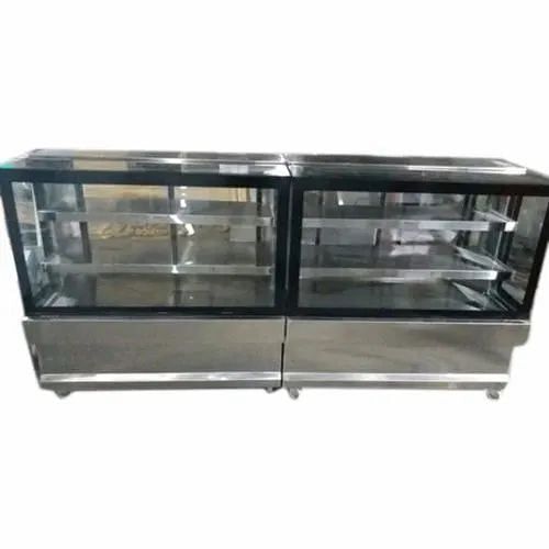 SSE Rectangle Stainless Steel Commercial Display Sweet Counter, For Hotel & Restaurant,Cake Shop