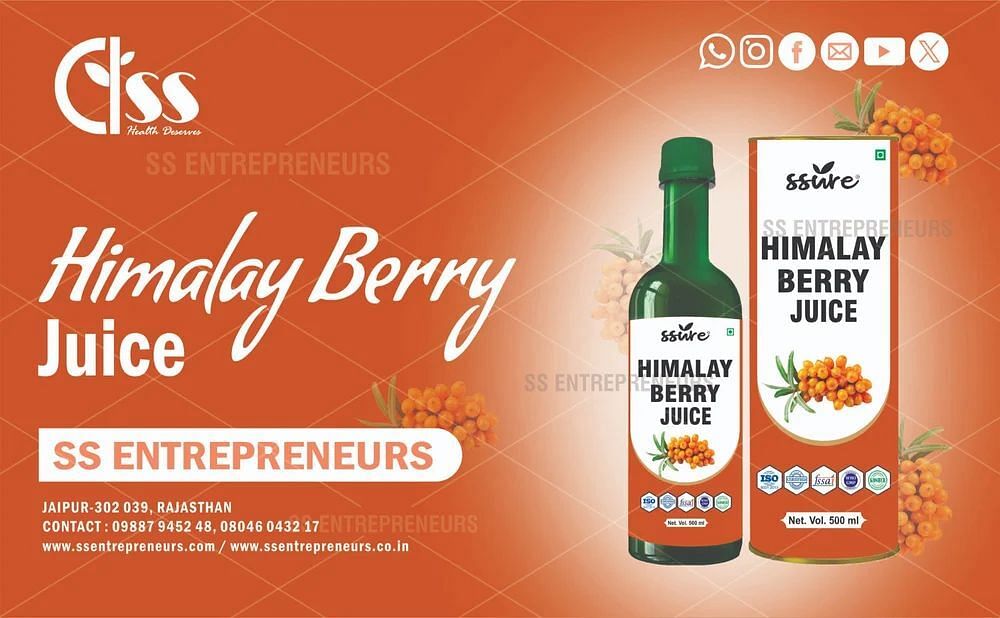 SSURE Himalaya Berry Juice, Packaging Type: Bottle, Packaging Size: 500 ml