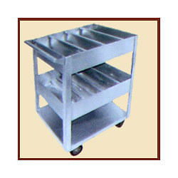 Stainless Steel 2 Shelves Kitchen Trolley, Size/Dimension: Standard