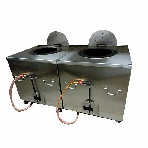 Stainless Steel 2.5 x 2.5 Feet Square Ss Gas Tandoor