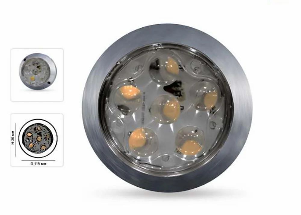 Stainless Steel 6 led ss degree model swimming pool light