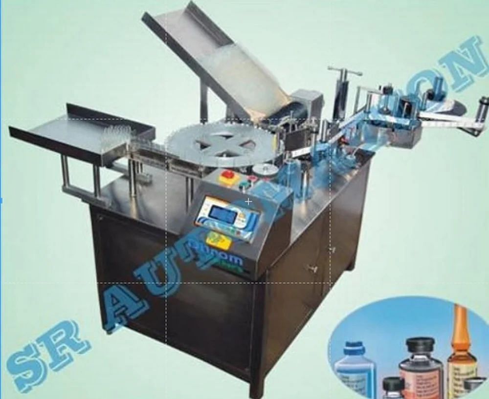 Stainless Steel Ampoule Sticker Labeling Machine, For Industrial, Capacity: 200-250 Apm