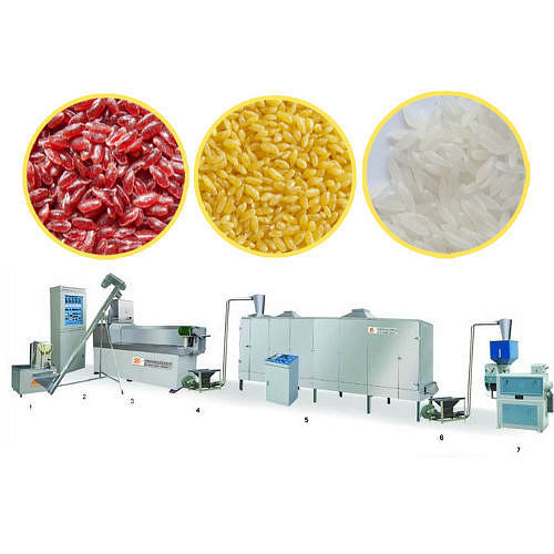 Stainless Steel Artificial Rice Processing Line, For Industry