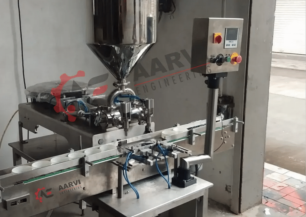 Stainless Steel Automatic Cream Filling Machine, 1-phase 230v, Capacity: 10ml to 1000ml