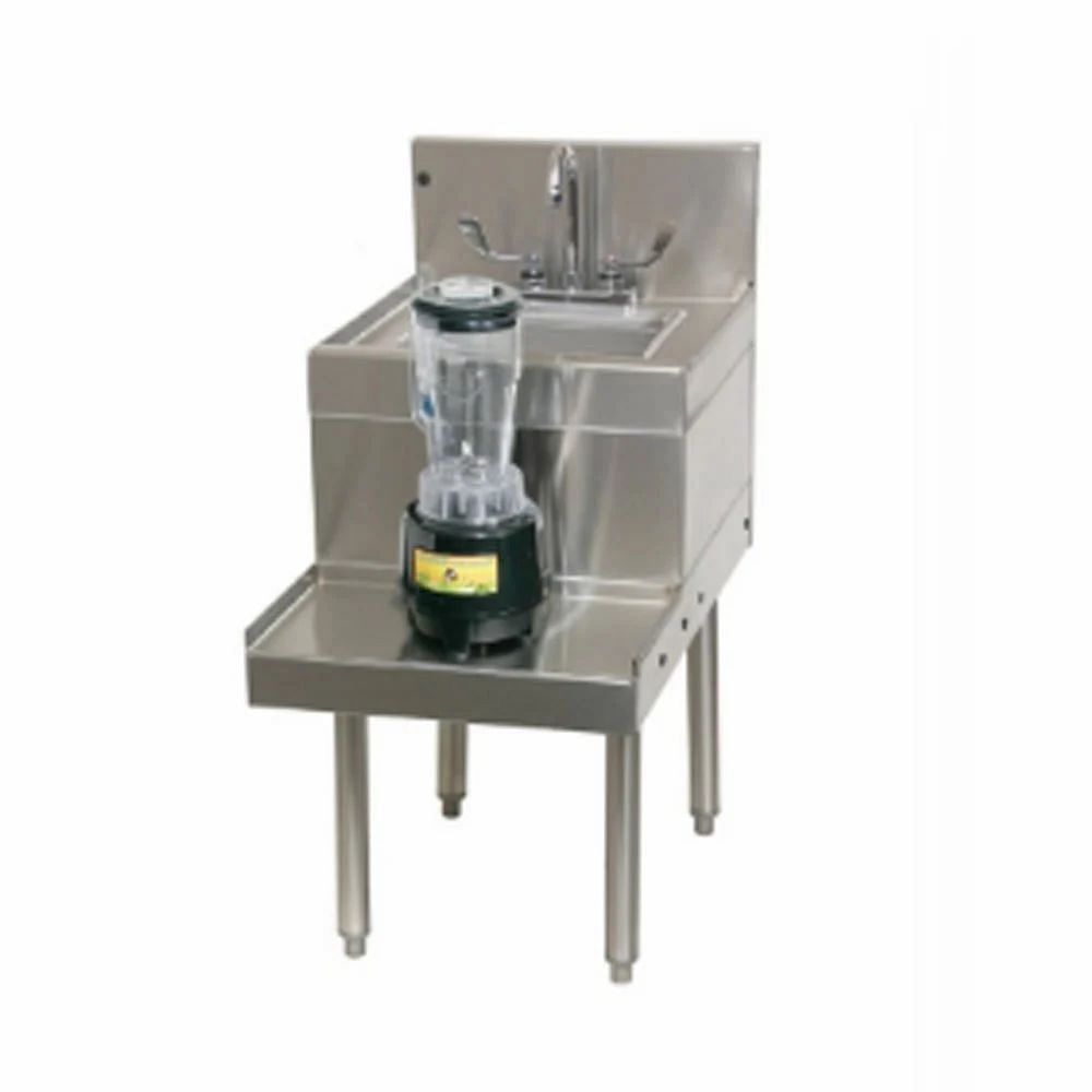 Stainless Steel Bar Blender Station With Sink, For Restaurant