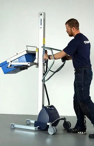 Stainless Steel Blue Lifting Trolley For Crate Handling, Lift Drive: Electrical Driven, Load Capacity: Upto 250 Kg