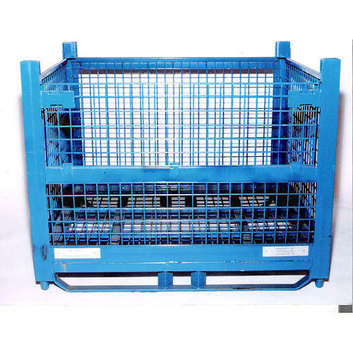 Stainless Steel Blue Material Handling Bin