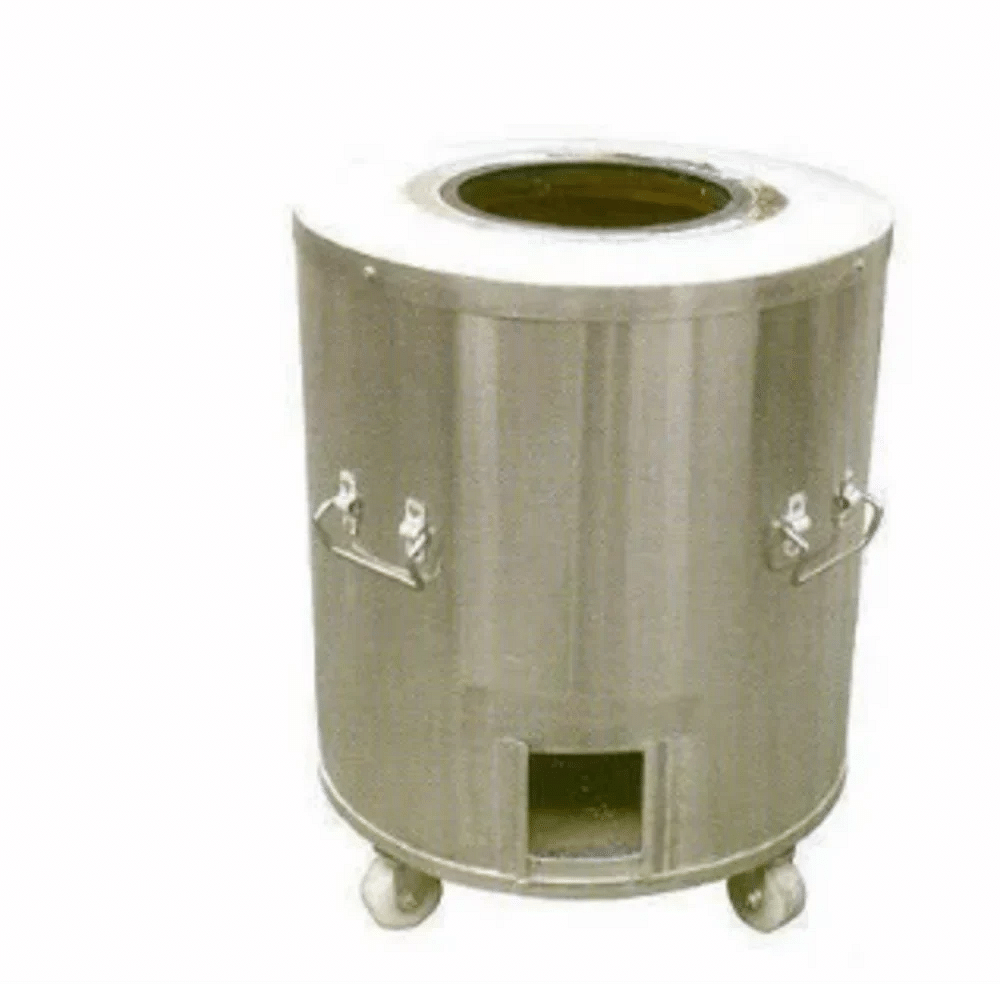 Stainless Steel Body Round Charcoal Operated Drum Tandoor For Commercial