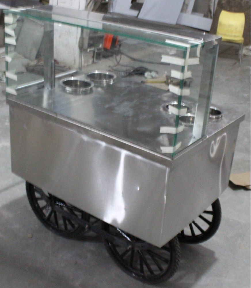 Stainless Steel Catering Golgappa Service Counter