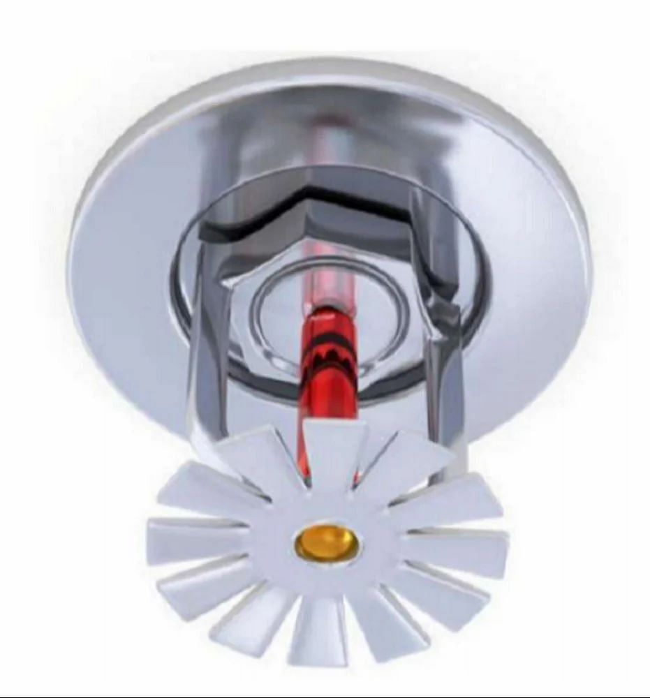 Stainless Steel Ceiling Mounted Fire Sprinkler System, For Industrial,Office, 57-68 Degree C