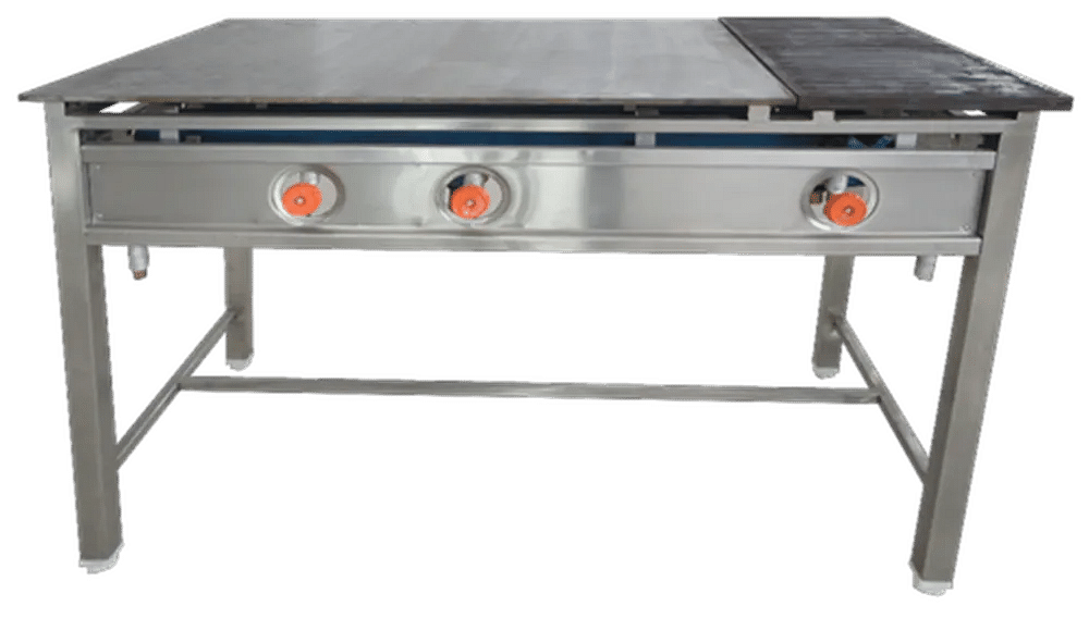 Stainless Steel Chapati Plate Puffer, For Commercial