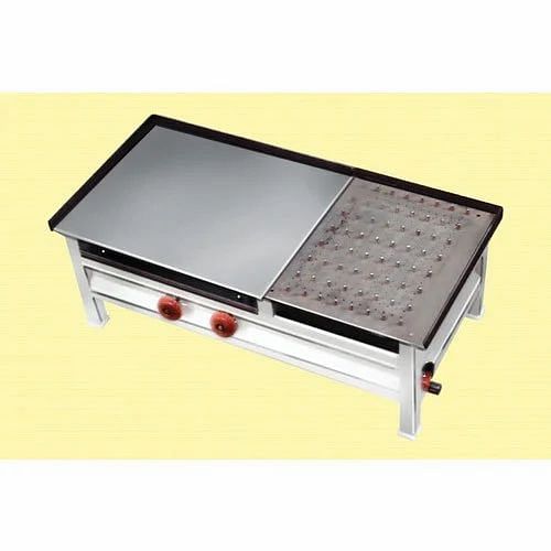 Stainless Steel Chapati Plate Puffer, For Commercial