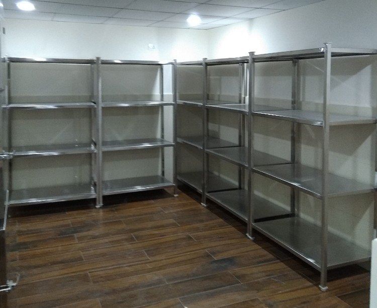 Stainless Steel Cold Storage Racks, For Hotel