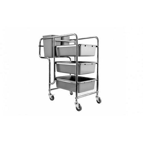 Stainless Steel Commercial Hotel Serving Trolleys, Capacity: 75kg, Dimension: 1.5" Ft X 2" Ft